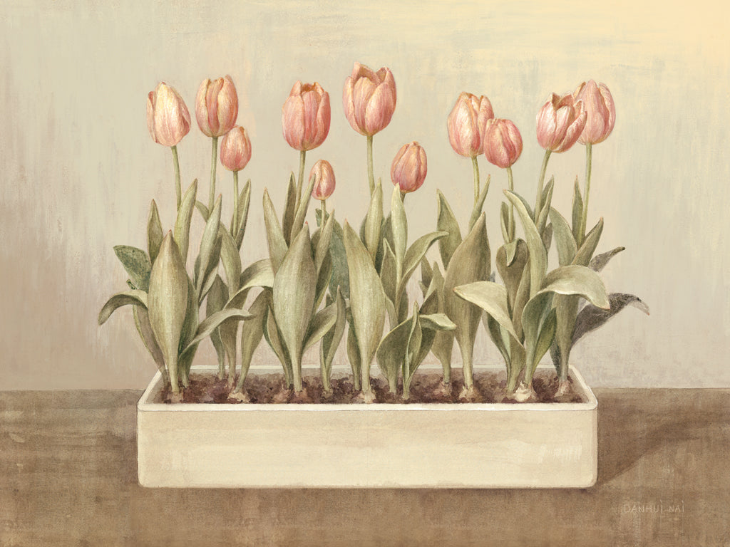 Reproduction of Tulip Friends I by Danhui Nai - Wall Decor Art