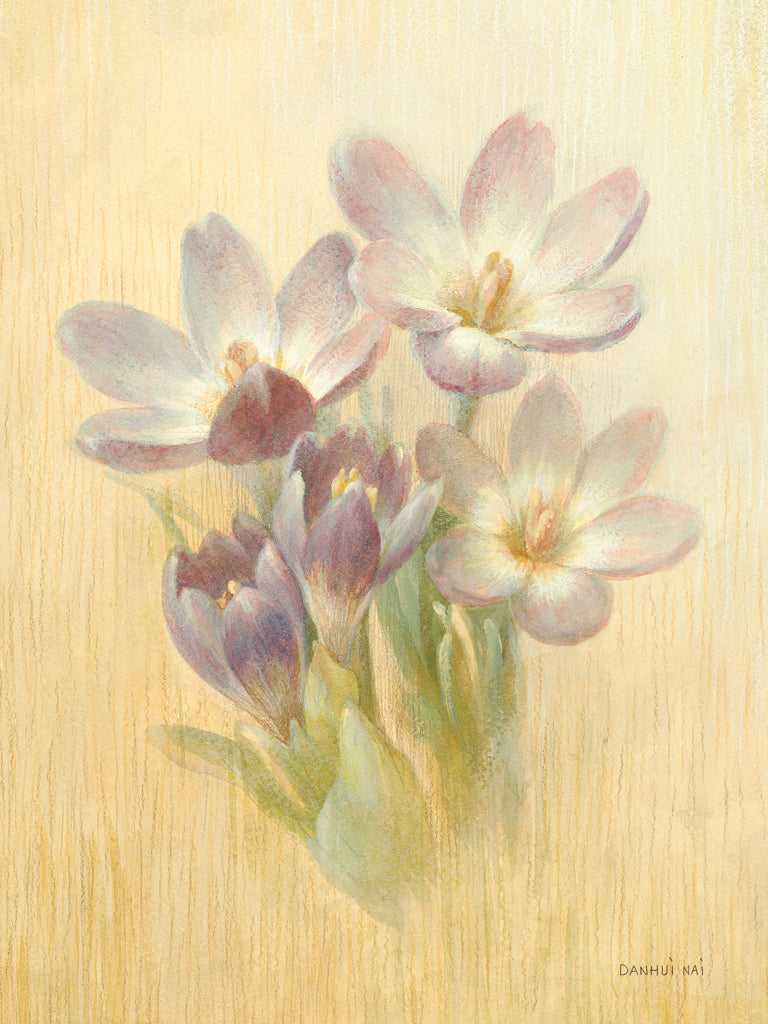 Reproduction of February Crocus by Danhui Nai - Wall Decor Art