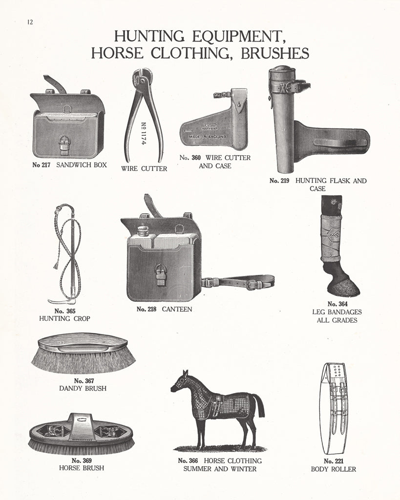 Reproduction of Equine Riding Gear IV v2 BW by Wild Apple Portfolio - Wall Decor Art