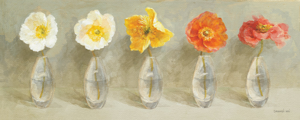 Reproduction of Poppy Palette by Danhui Nai - Wall Decor Art