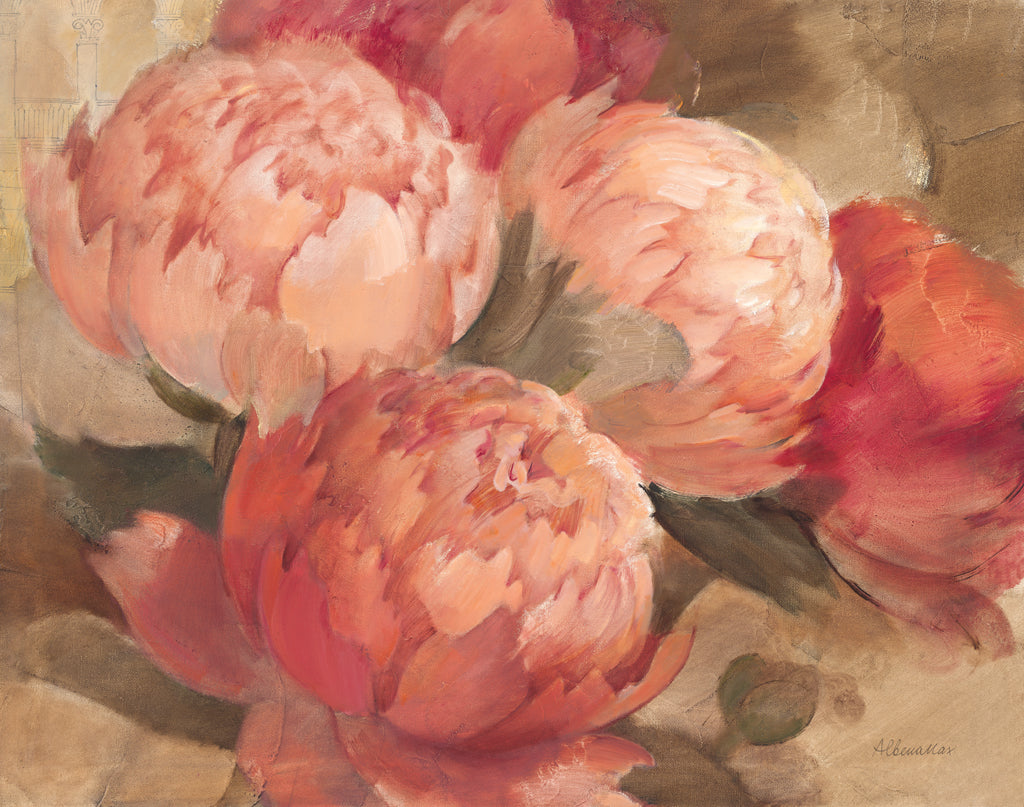 Reproduction of Pretty Pink Peonies by Albena Hristova - Wall Decor Art