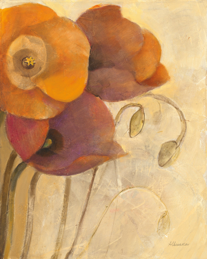 Reproduction of Heirloom Poppies II by Albena Hristova - Wall Decor Art