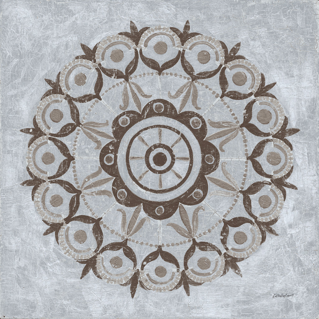 Reproduction of Silver Lakai Circle V by Kathrine Lovell - Wall Decor Art
