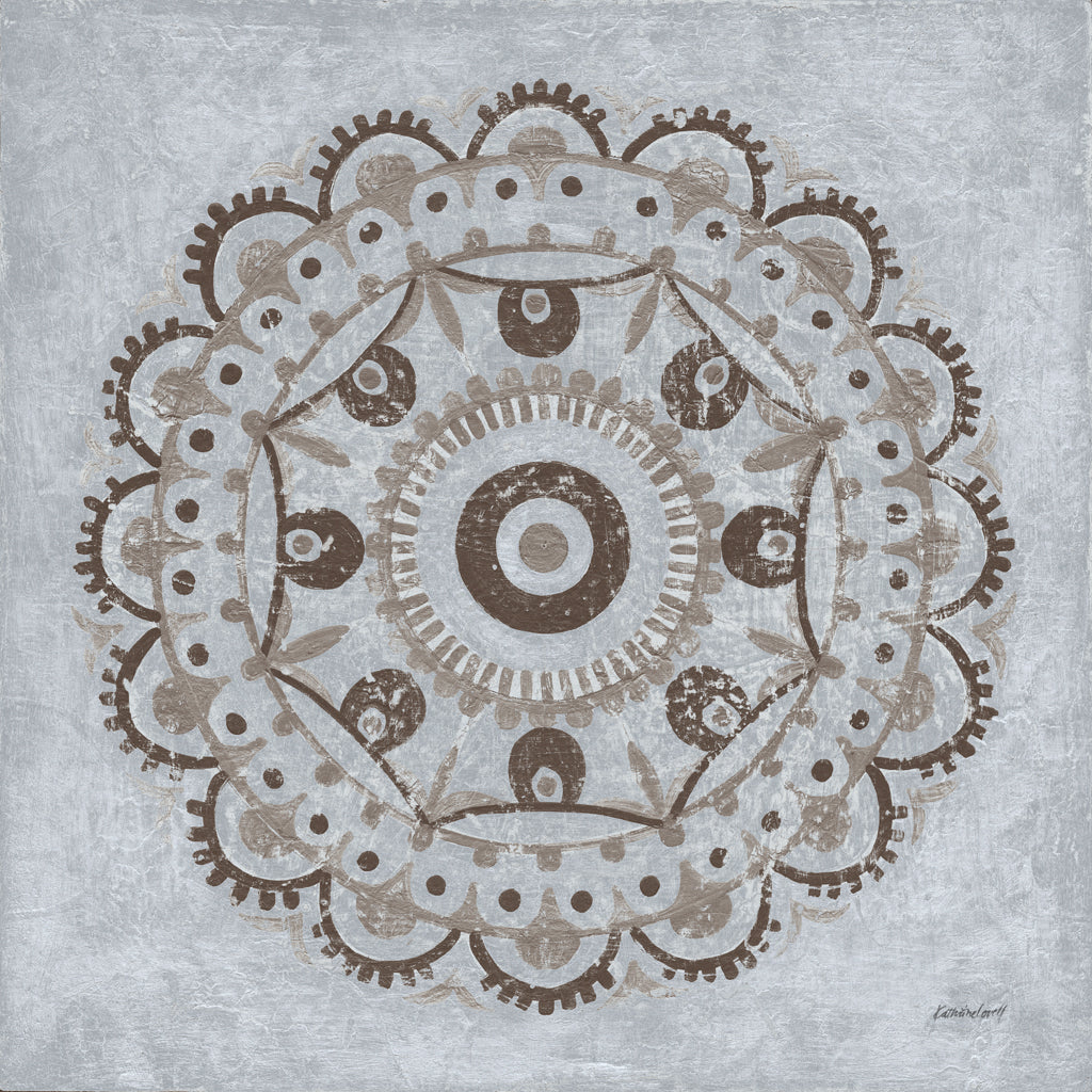 Reproduction of Silver Lakai Circle VI by Kathrine Lovell - Wall Decor Art