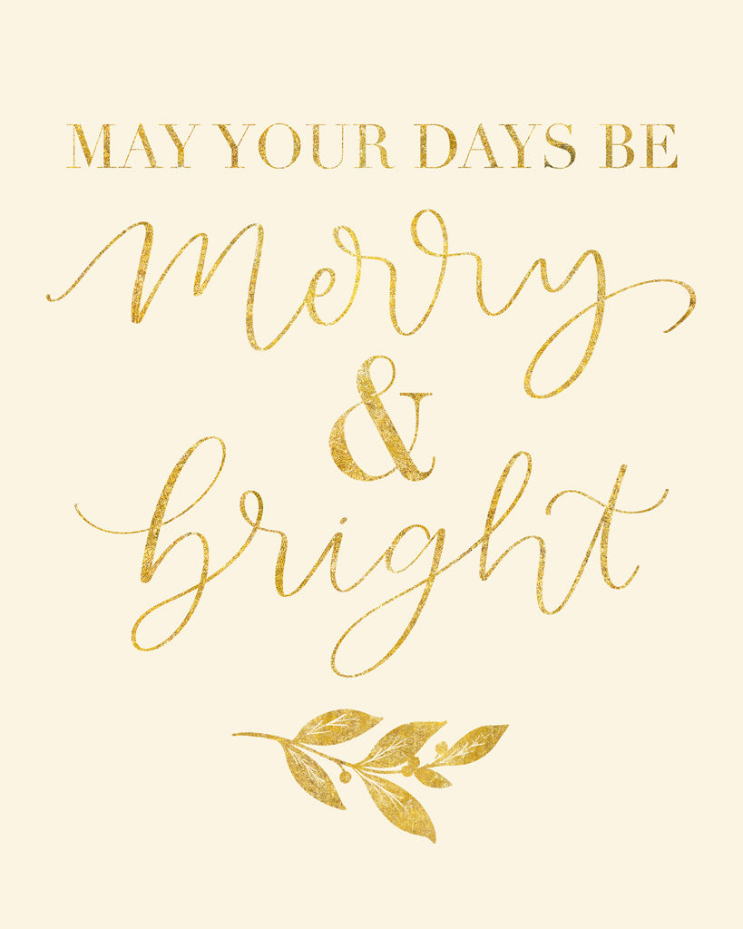 Reproduction of Gold Christmas I by Becky Thorns - Wall Decor Art