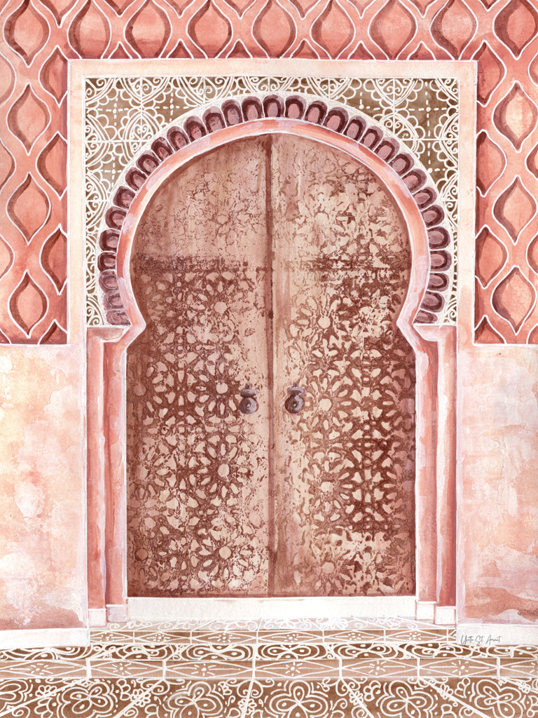 Reproduction of Moroccan Streets Tiled Entrance by Yvette St. Amant - Wall Decor Art