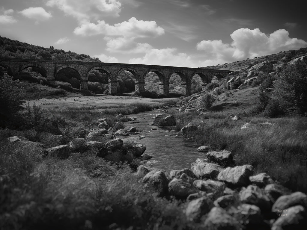 Reproduction of Aqueduct III by Nathan Larson - Wall Decor Art