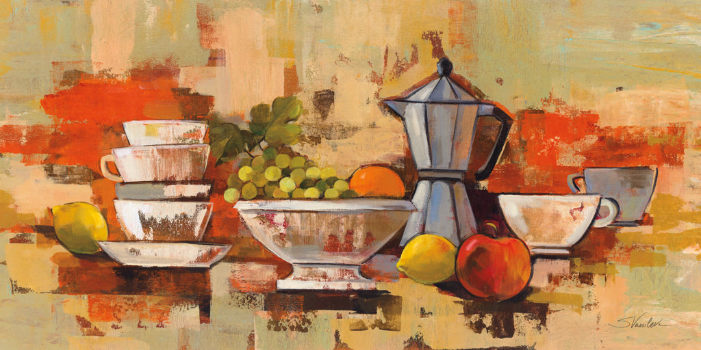 Reproduction of Coffee Break by Silvia Vassileva - Wall Decor Art