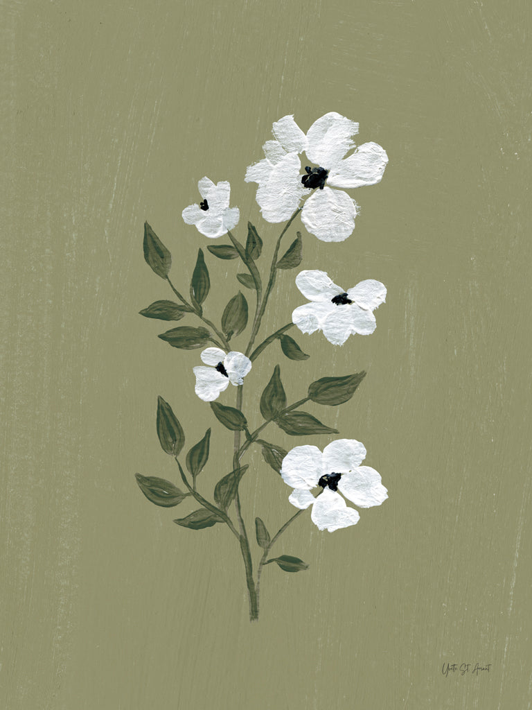 Reproduction of Pretty Little Flower III Avocado by Yvette St. Amant - Wall Decor Art