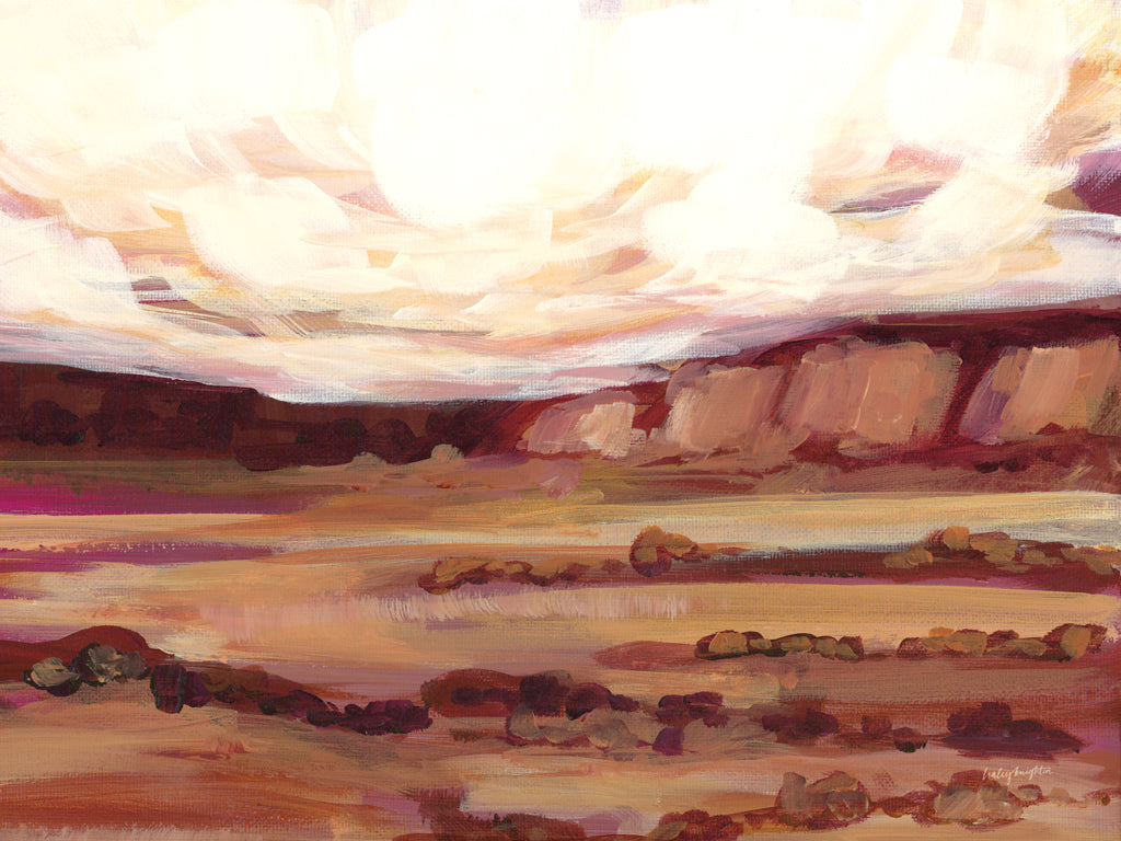 Reproduction of Mauve Mesa III by Haley Knighten - Wall Decor Art