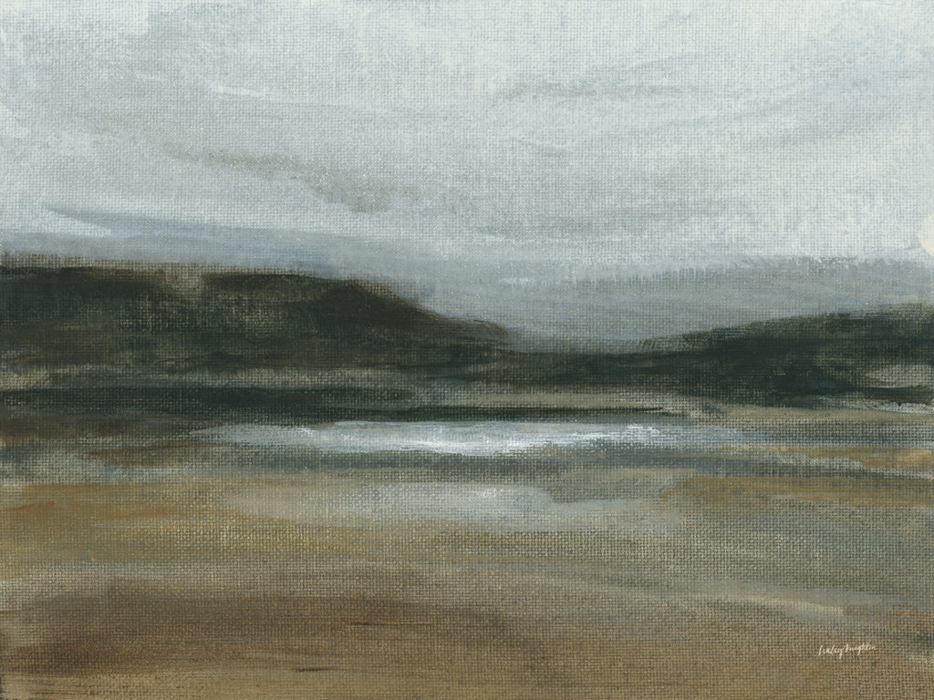 Reproduction of Misty River Valley by Haley Knighten - Wall Decor Art