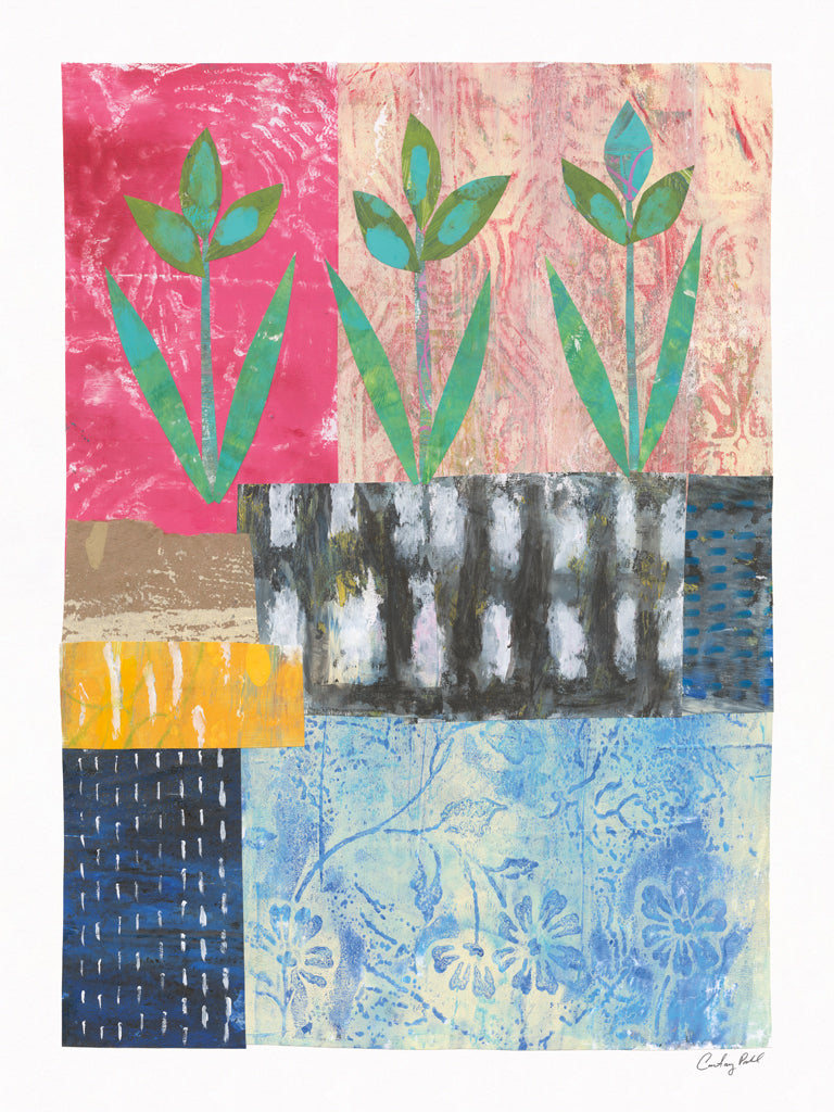 Reproduction of Patchwork Plants IV by Courtney Prahl - Wall Decor Art