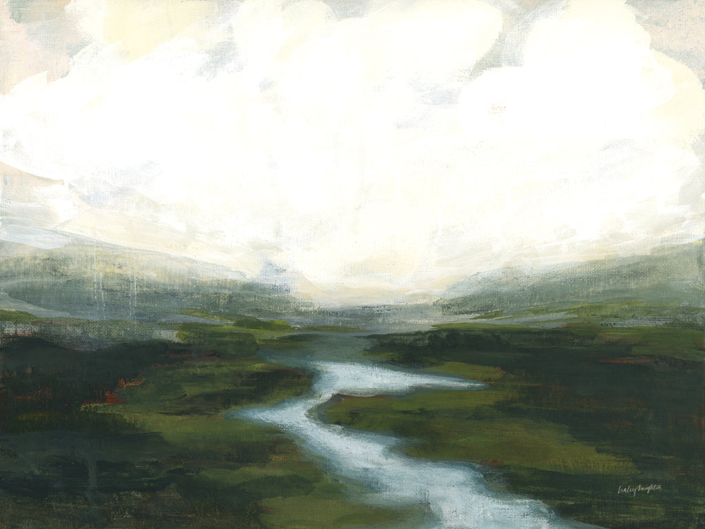 Reproduction of Evergreen Basin by Haley Knighten - Wall Decor Art