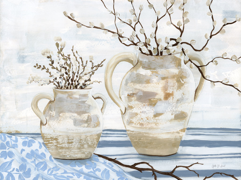 Reproduction of Chantilly Cottage Jugs by Yvette St. Amant - Wall Decor Art