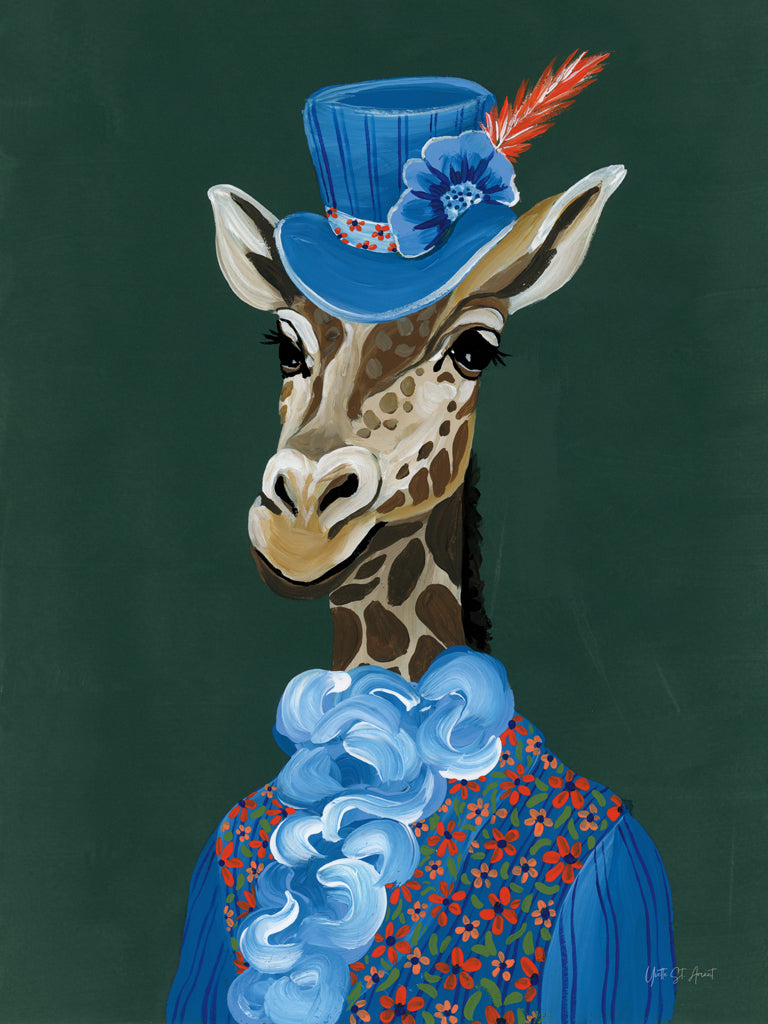 Reproduction of Mr Regal Giraffe Portrait by Yvette St. Amant - Wall Decor Art