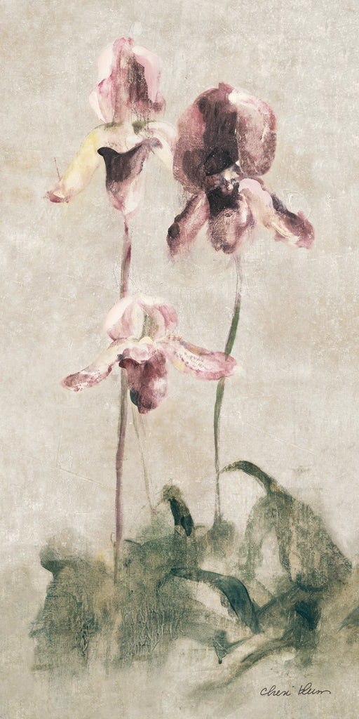 Reproduction of Light Purple Dancing Orchid Panel I by Cheri Blum - Wall Decor Art