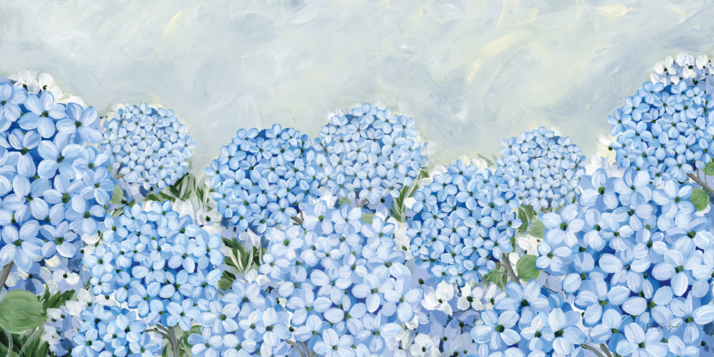 Reproduction of Hydrangea Meadow II by Yvette St. Amant - Wall Decor Art