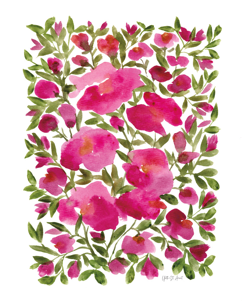 Reproduction of Rose Blooms by Yvette St. Amant - Wall Decor Art