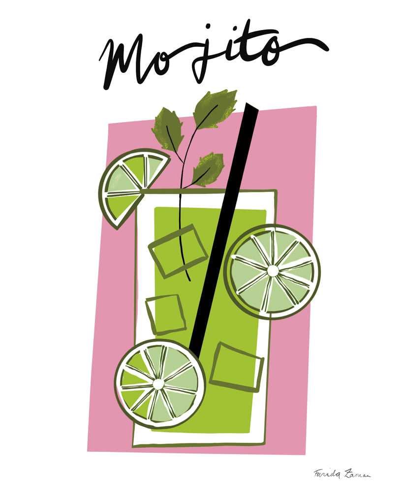 Reproduction of Colorful Cocktails I by Farida Zaman - Wall Decor Art