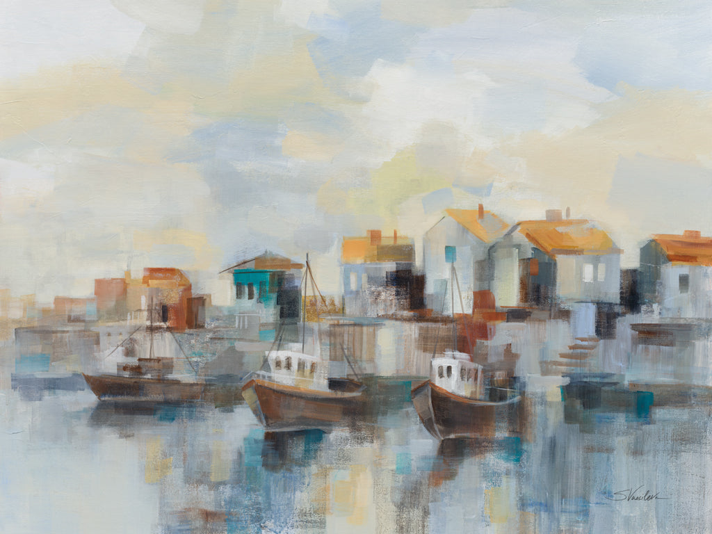 Reproduction of Black Sea Harbor by Silvia Vassileva - Wall Decor Art