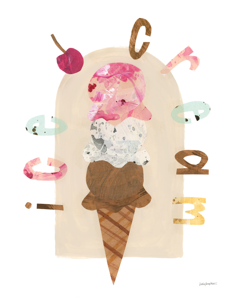 Reproduction of Ice Cream II by Haley Knighten - Wall Decor Art