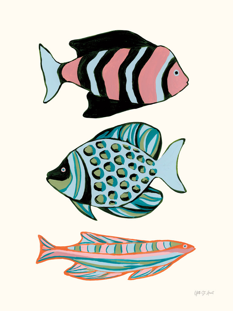 Reproduction of Tropical Fish II by Yvette St. Amant - Wall Decor Art