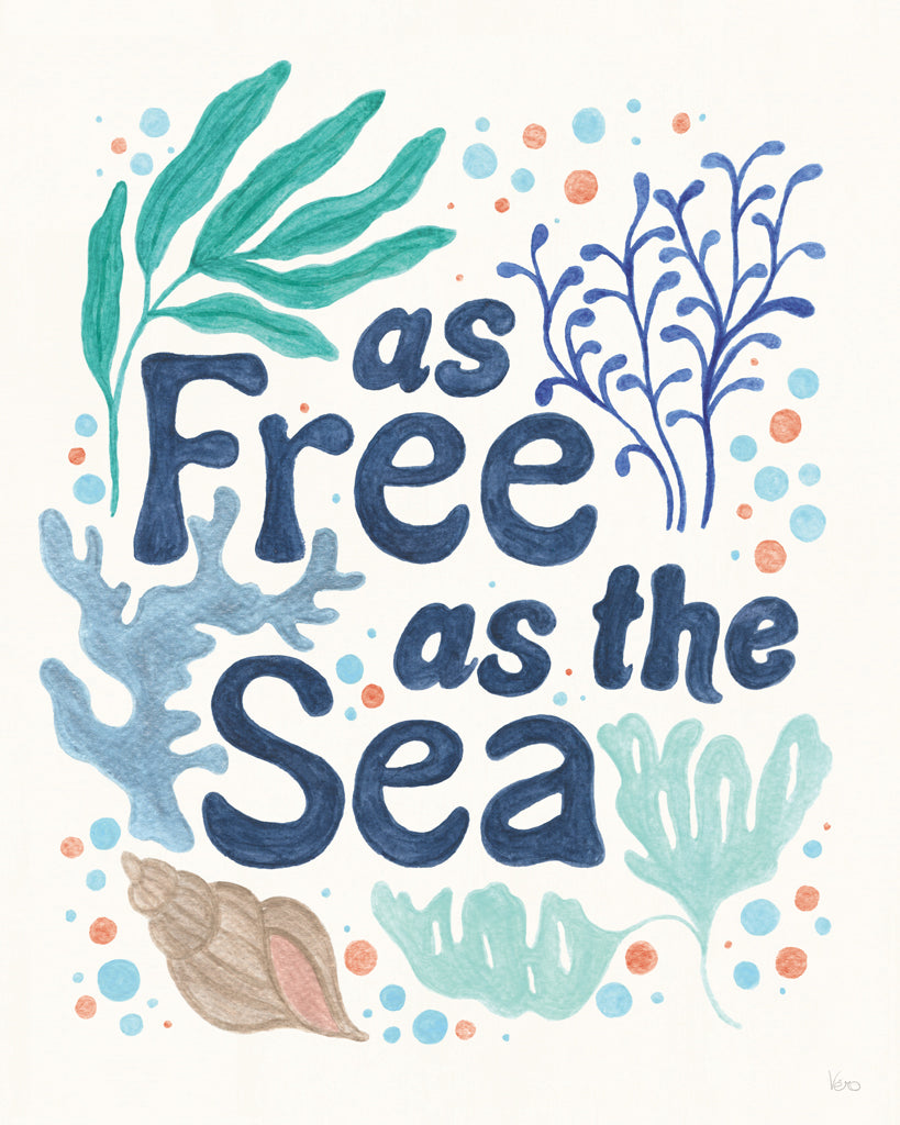 Reproduction of Coastal Currents V by Veronique Charron - Wall Decor Art