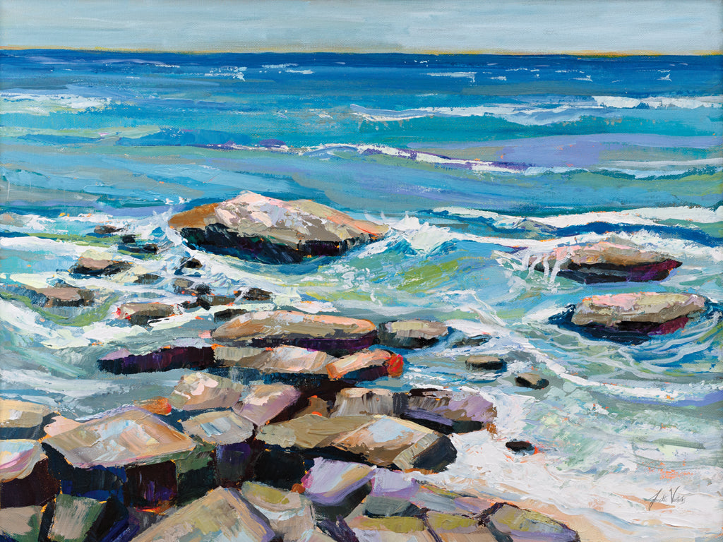 Reproduction of Stepping Stones by Jeanette Vertentes - Wall Decor Art