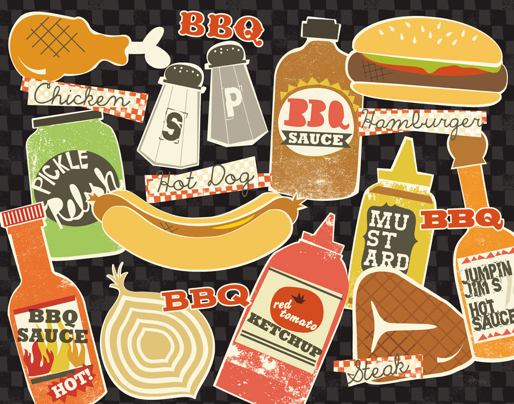 Reproduction of BBQ Zing I by Pela Studio - Wall Decor Art
