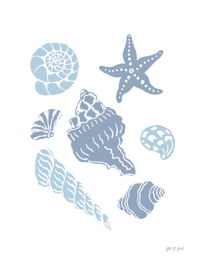 Reproduction of Shells on the Shore I by Yvette St. Amant - Wall Decor Art