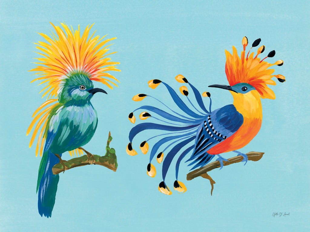 Reproduction of Birds of Paradise VI by Yvette St. Amant - Wall Decor Art