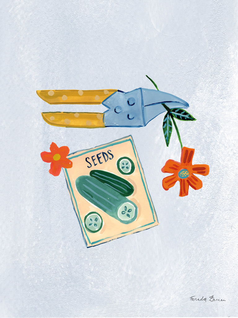 Reproduction of In the Garden I by Farida Zaman - Wall Decor Art