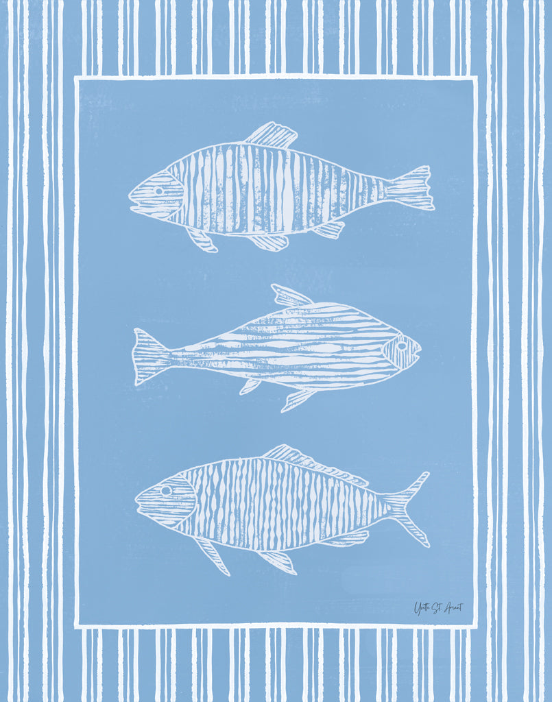 Reproduction of Cape Cod Fish II by Yvette St. Amant - Wall Decor Art