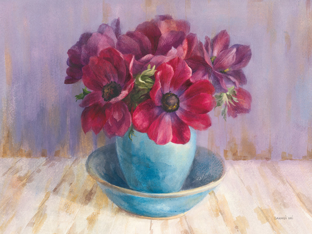 Reproduction of Anemones from Rhinebeck by Danhui Nai - Wall Decor Art
