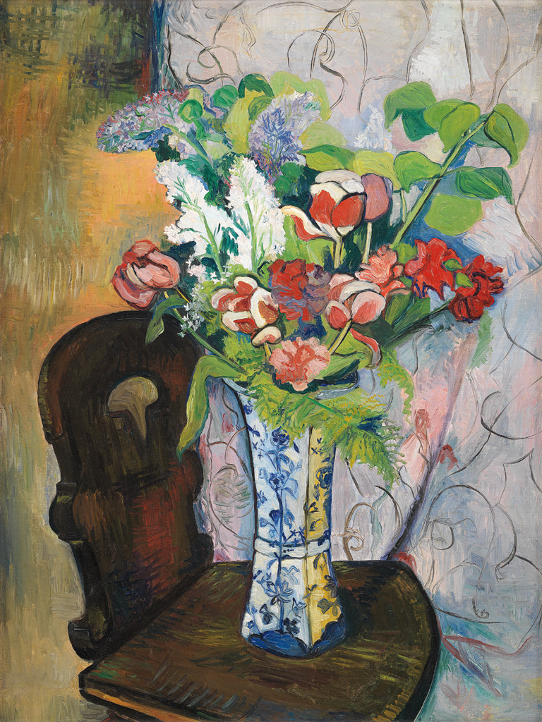 Reproduction of Vintage Spring Flowers by Public Domain - Wall Decor Art