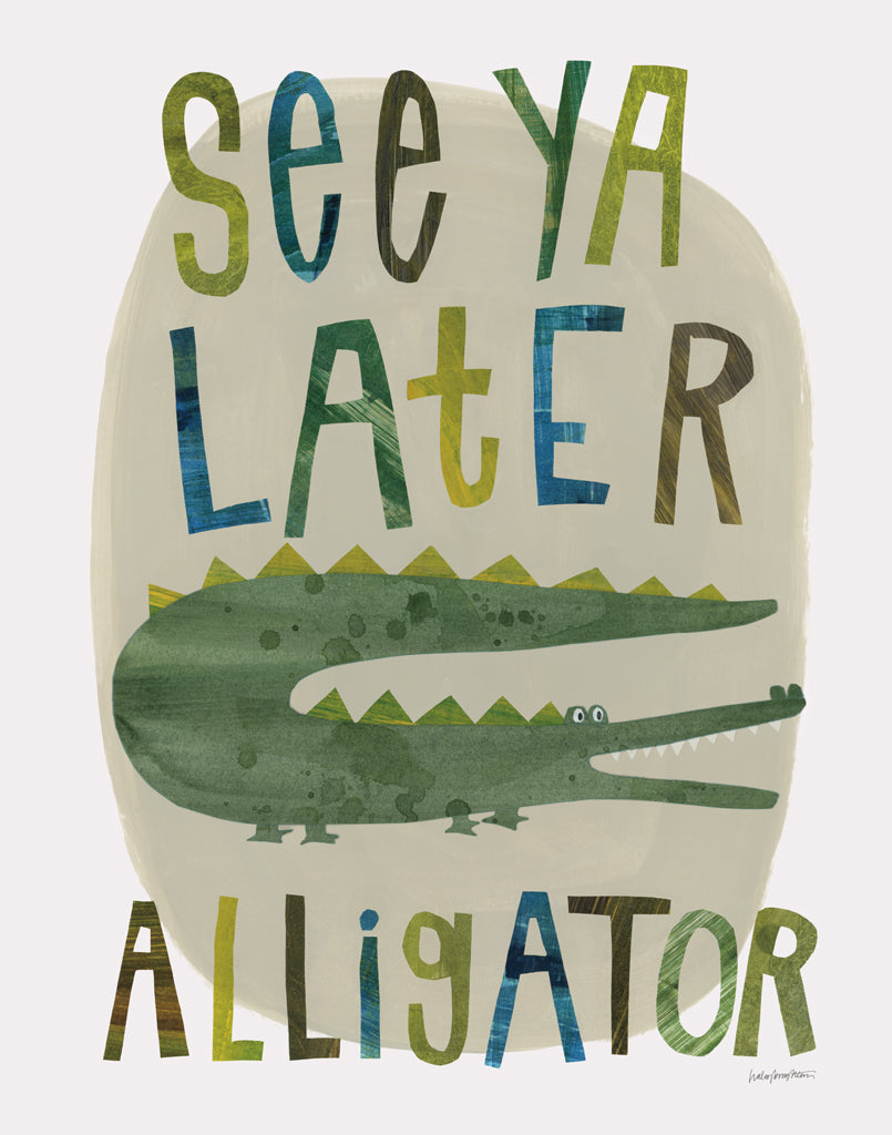 Reproduction of Alligator_Print by Haley Knighten - Wall Decor Art