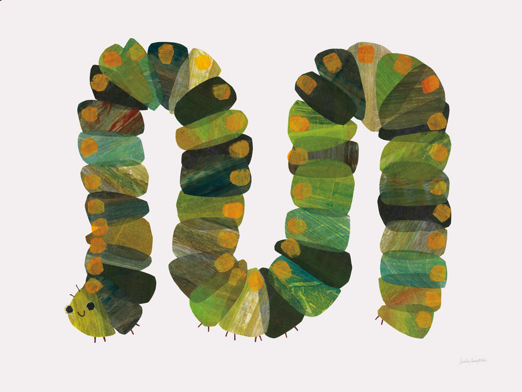Reproduction of Friendly Caterpillar by Haley Knighten - Wall Decor Art