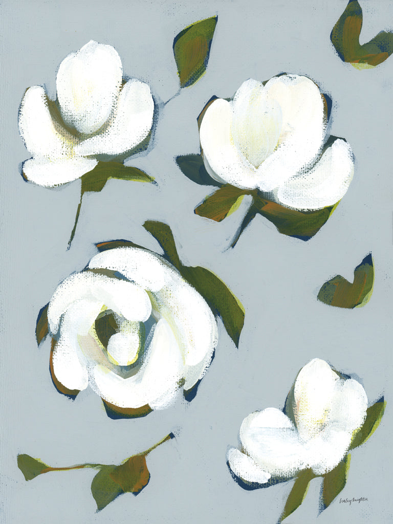 Reproduction of Garden Blue II by Haley Knighten - Wall Decor Art