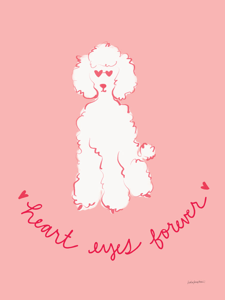 Reproduction of Heart Eyes Poodle by Haley Knighten - Wall Decor Art