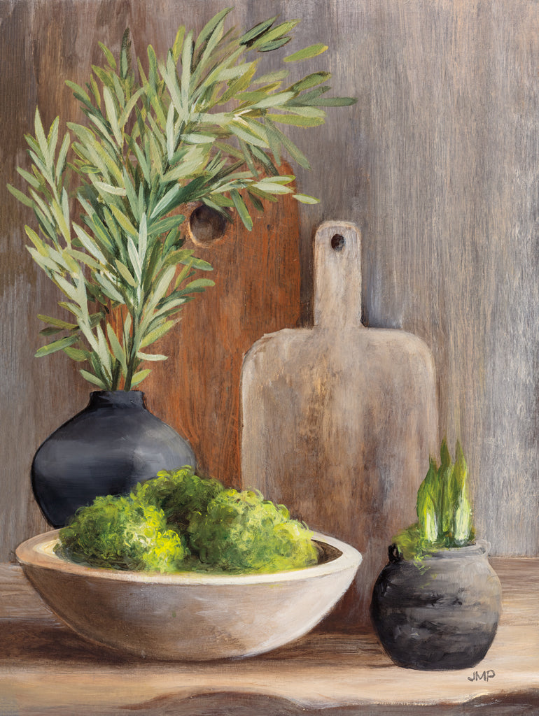 Reproduction of Spring Tableaux I Greenery by Julia Purinton - Wall Decor Art