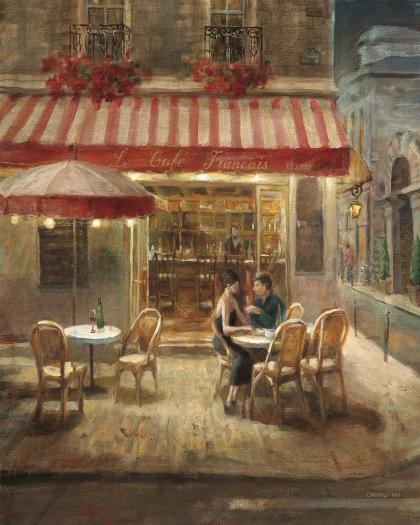 Reproduction of Paris Cafe II Crop v2 by Danhui Nai - Wall Decor Art