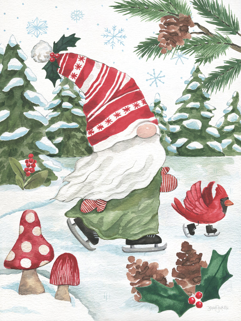 Reproduction of Holiday Cheer Gnomes IV by Jenaya Jackson - Wall Decor Art