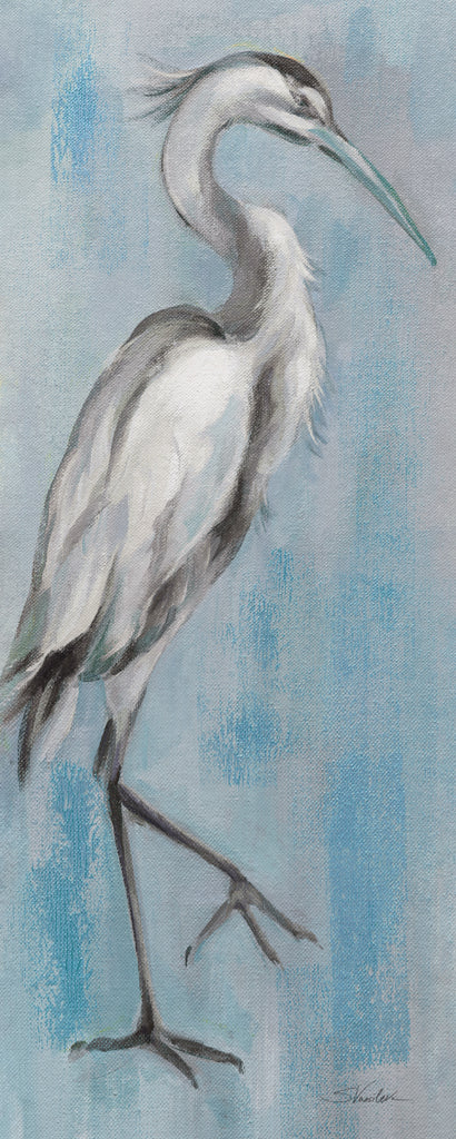 Reproduction of Vintage Heron I v2 by Silvia Vassileva - Wall Decor Art