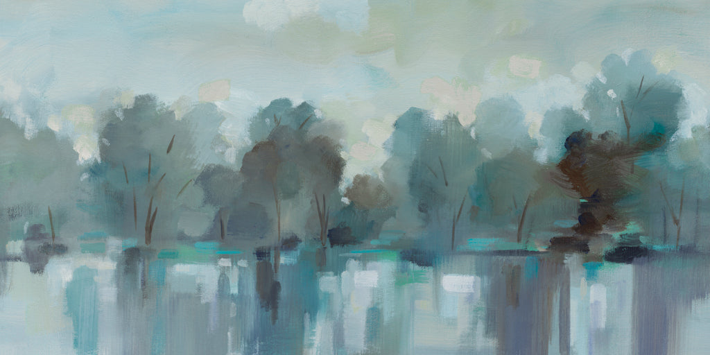 Reproduction of Indigo Haze v2 Crop by Silvia Vassileva - Wall Decor Art