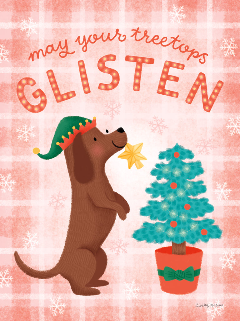 Reproduction of Festive Paws I by Lindley Wiesner - Wall Decor Art