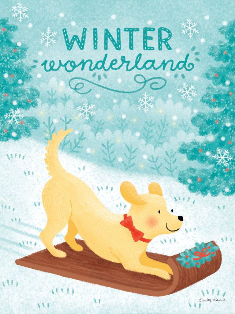 Reproduction of Festive Paws III by Lindley Wiesner - Wall Decor Art