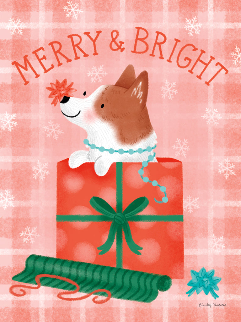 Reproduction of Festive Paws IV by Lindley Wiesner - Wall Decor Art