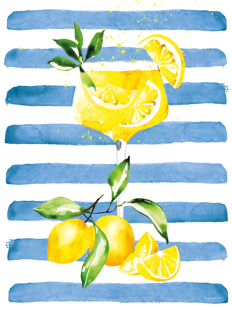 Reproduction of Mediterranean Spritz I No Words by Mercedes Lopez Charro - Wall Decor Art