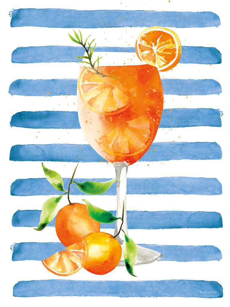 Reproduction of Mediterranean Spritz II No Words by Mercedes Lopez Charro - Wall Decor Art