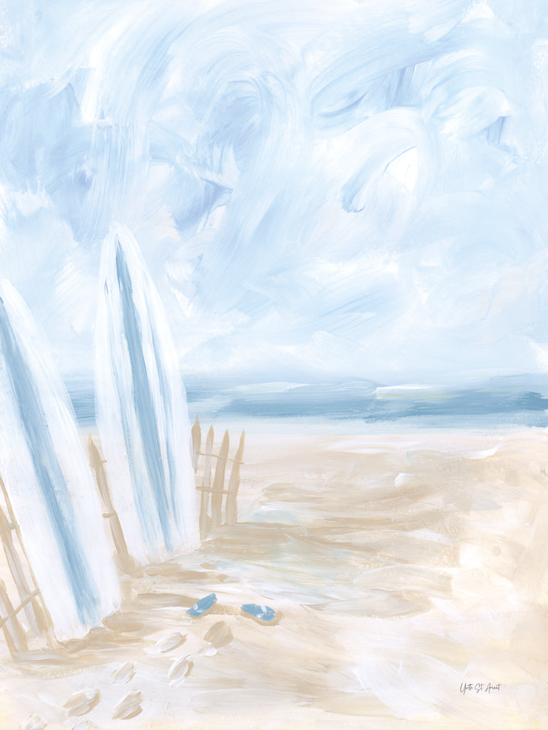 Reproduction of Beach Surf by Yvette St. Amant - Wall Decor Art